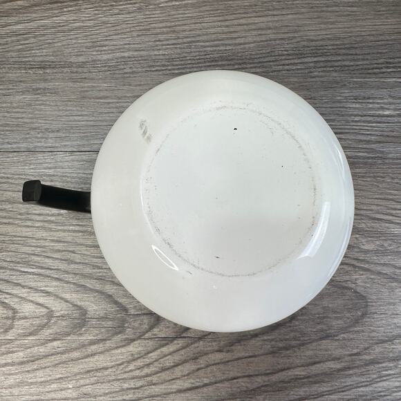 Vintage Corning Ware 6 Cup Hot Water Pot Spice Of Life Design Black Handle & Lid - Picture 6 of 6